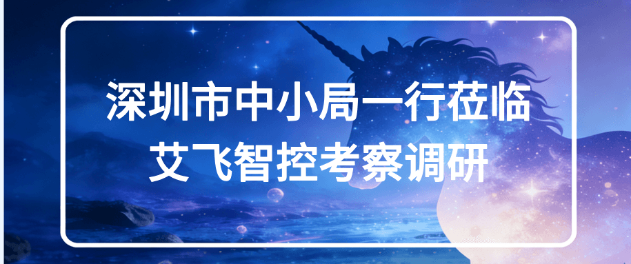 深圳市中小局一行莅临艾飞智控考察调研